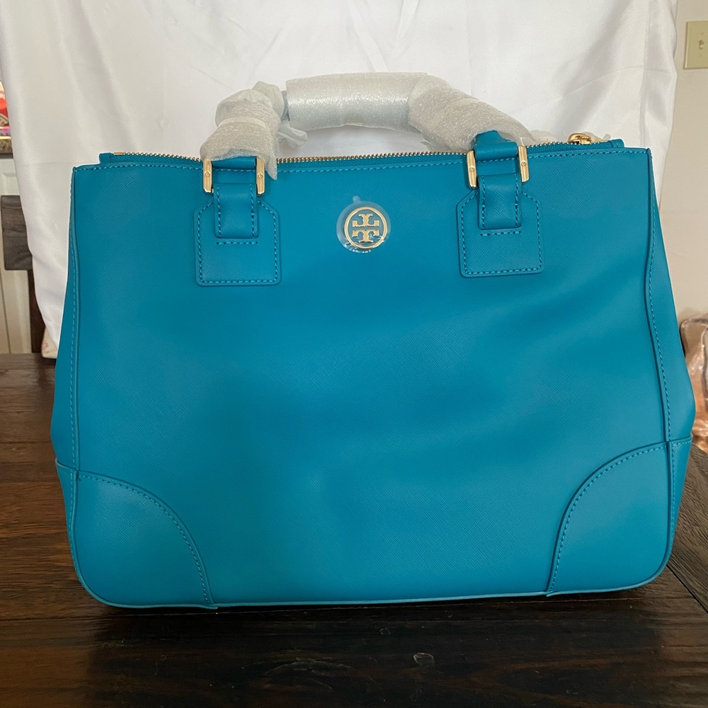 Tory Burch Vibrant Blue Satchel NWT